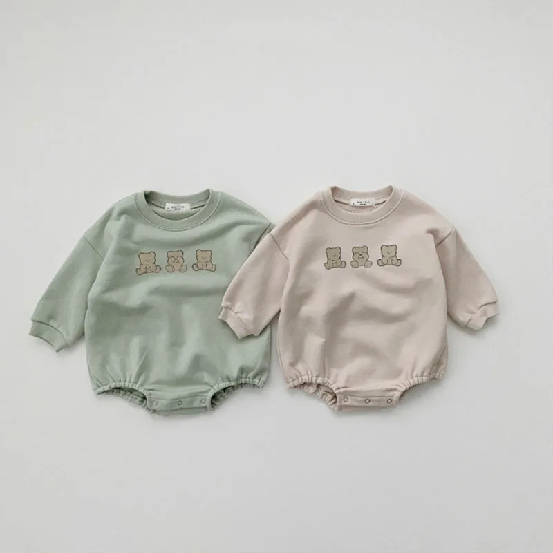 

2022 New Baby Cute Bear Print Long Sleeve Bodysuit Cotton Newborn Casual Jumpsuit Autumn Fashion Infant Boy Girl Clothes 0-24M