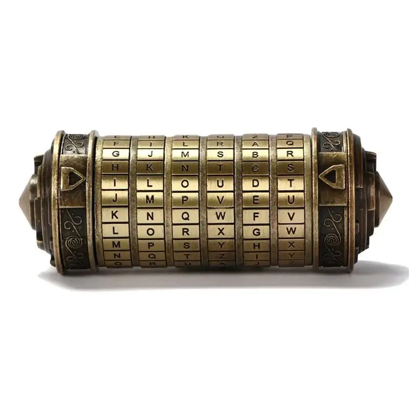 Фото Металлические кодовые замки-криптоксы CYGJ-Da BRONZE для игрушек-головоломок, на День святого Валентина, для свадебного подарка №3
