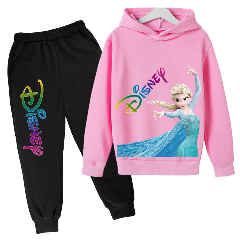 

Fashion Toddler Baby Girl Fall Clothes Elsa Sets Baby Girl Clothing Set Kids Sports Frozen Sweatshirt Pants 2Pcs Suits Outfits