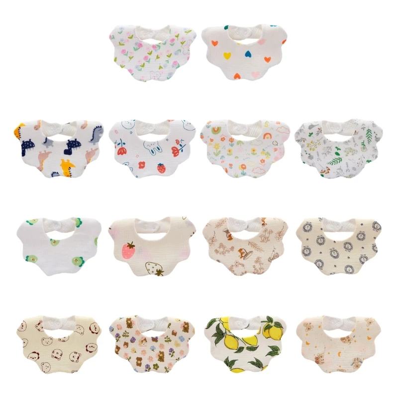 

Wiping Towel Infants Toddlers Cartoon Pattern Saliva Bibs Towels Baby Supplies