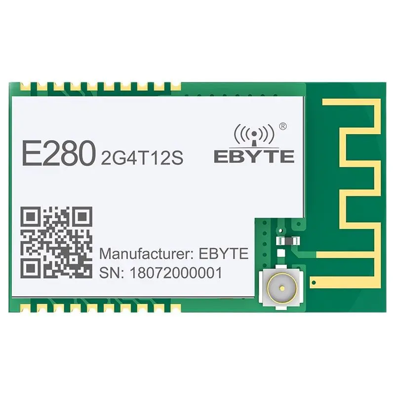 

Последовательный модуль LoRa SX1280 2,4 ГГц, трансивер UART ISM Ebyte E280-2G4T12S 12 дБм 3 км, радиочастотный приемник, «сделай сам», Поддержка беспроводного Ин...