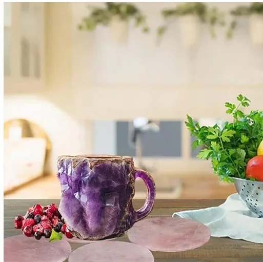 Кофейная кружка с имитацией минерального кристалла имитация смоляные кофейные