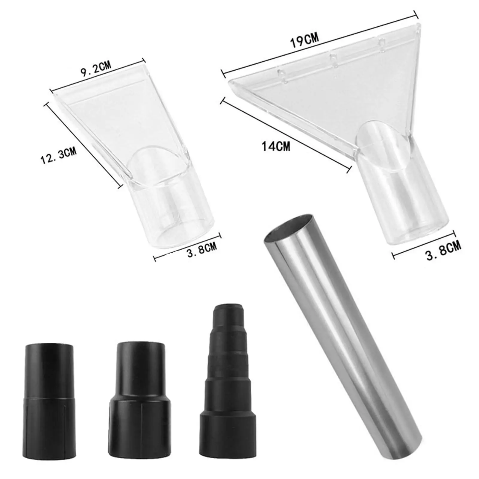 Насадка для пылесоса Прозрачная с щеткой обивки