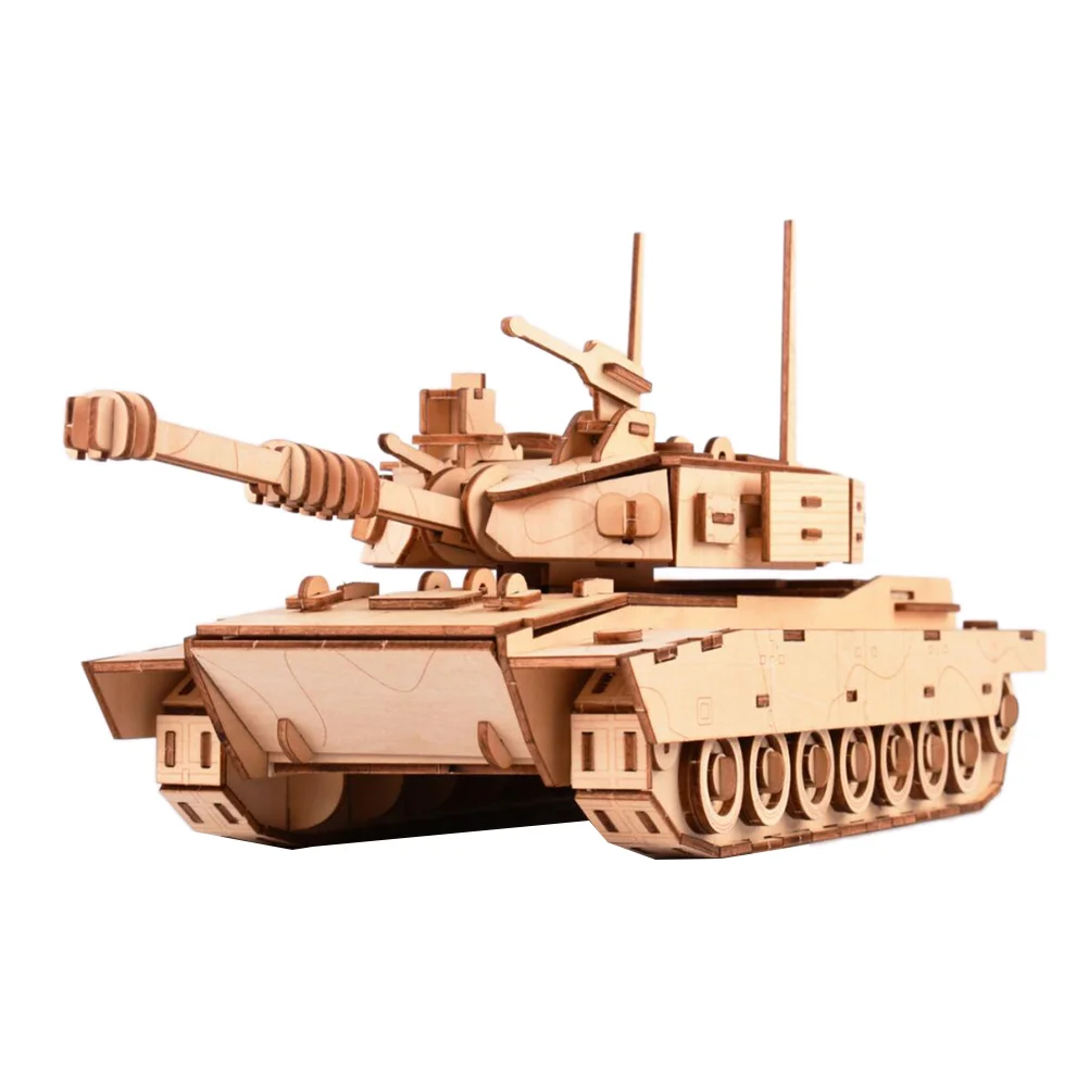 

Деревянные 3D пазлы, деревянная микросхема, сборные ремесла, модели пазлов, игрушки для детей (танк)