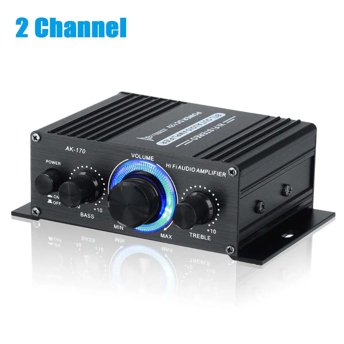 

AK170 Bluetooth Class D Amplifier Power Amplifier Audio Karaoke Home Theater Amplifier 2 Channel USB/SD AUX Input