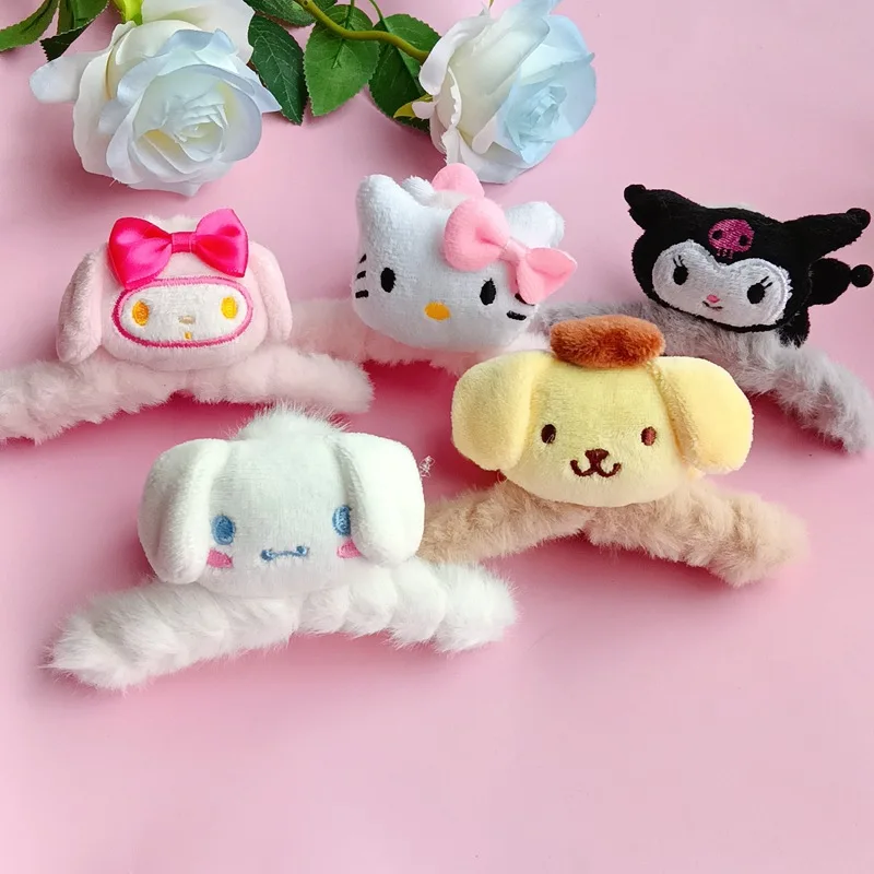 

Cartoon Doll New Autumn and Winter Plush Grip Clip Back of The Head Clip Soft Sprouting Ornaments Cute Ornaments Birthday Gift