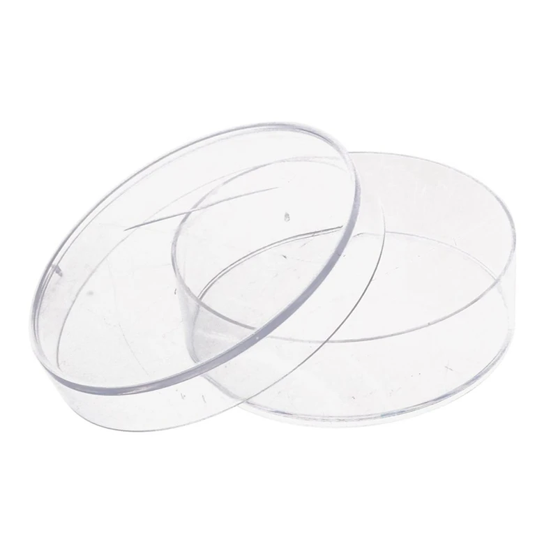 

40 Pcs. 35Mm X 10Mm Sterile Plastic Petri Dishes With Lid For LB Plate Yeast (Transparent Color)