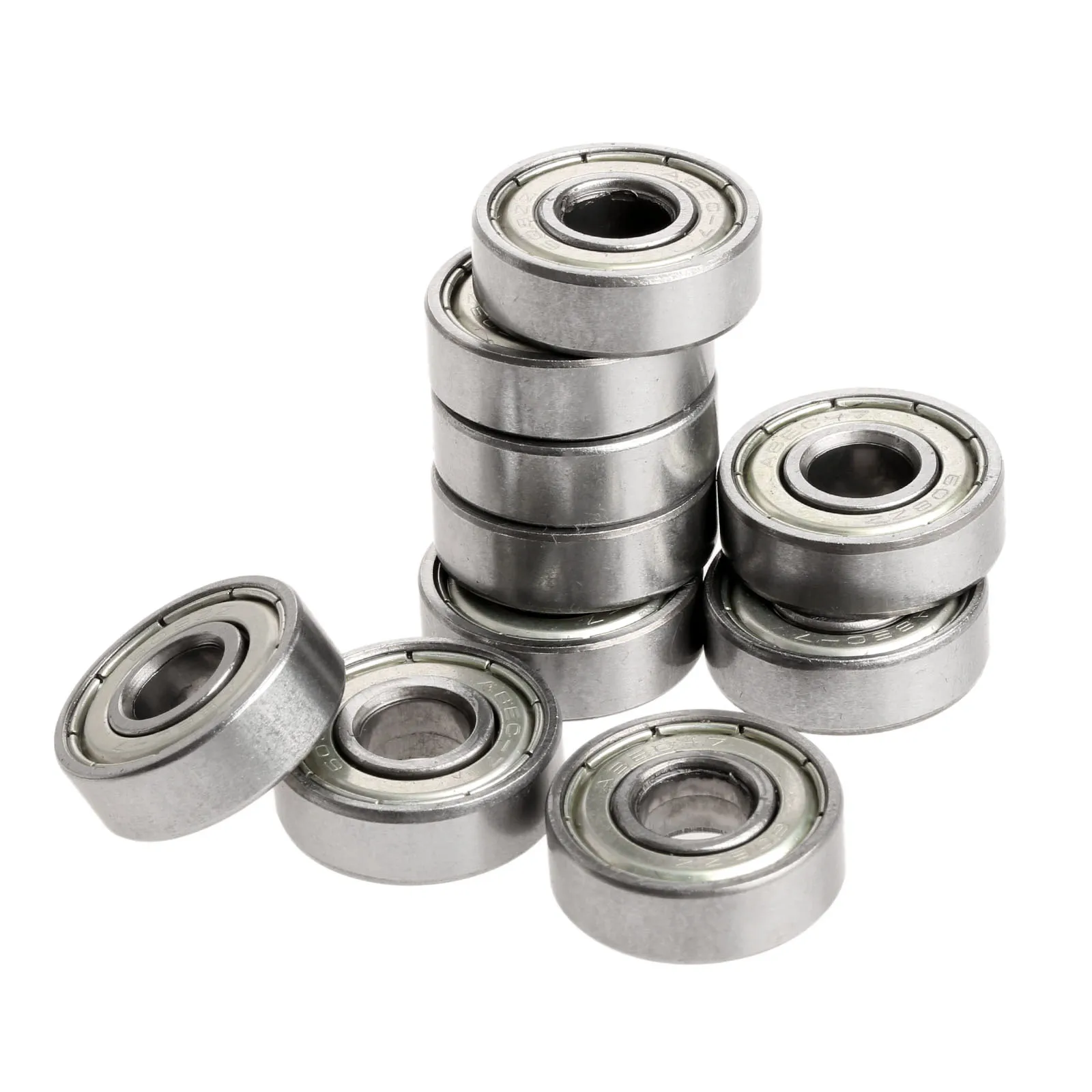 

10pcs Ball Bearings for 3D Printer 608ZZ 8x22x7mm Deep Groove Carbon Steel Pulley Wheels for Reprap Prusa Belt Drive/axis Tools