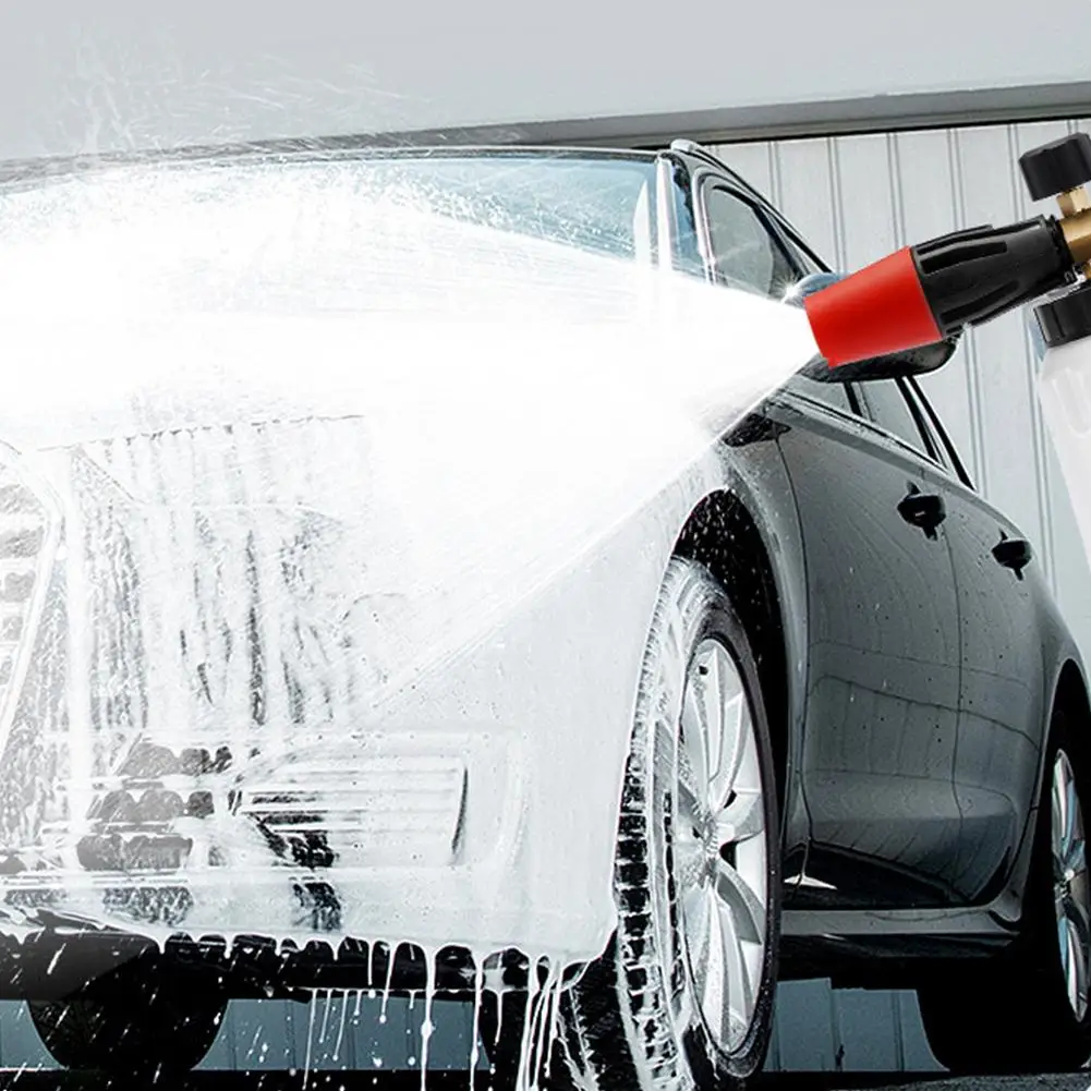 Красная насадка медная пена высокого давления для мойки автомобиля может