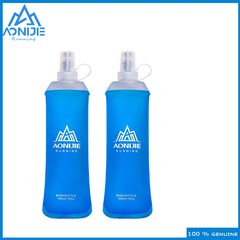 

AONIJIE Foldable Silicone Soft Flask Water Bottles Outdoors Sport Traveling Running Kettle Hydration Pack Bag Vest 250ML- 600ML