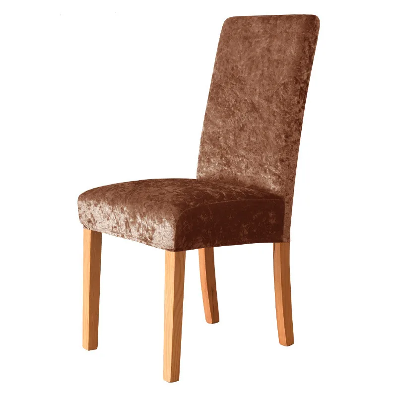 1 шт. бархатные блестящие тканевые чехлы на стулья универсальный размер