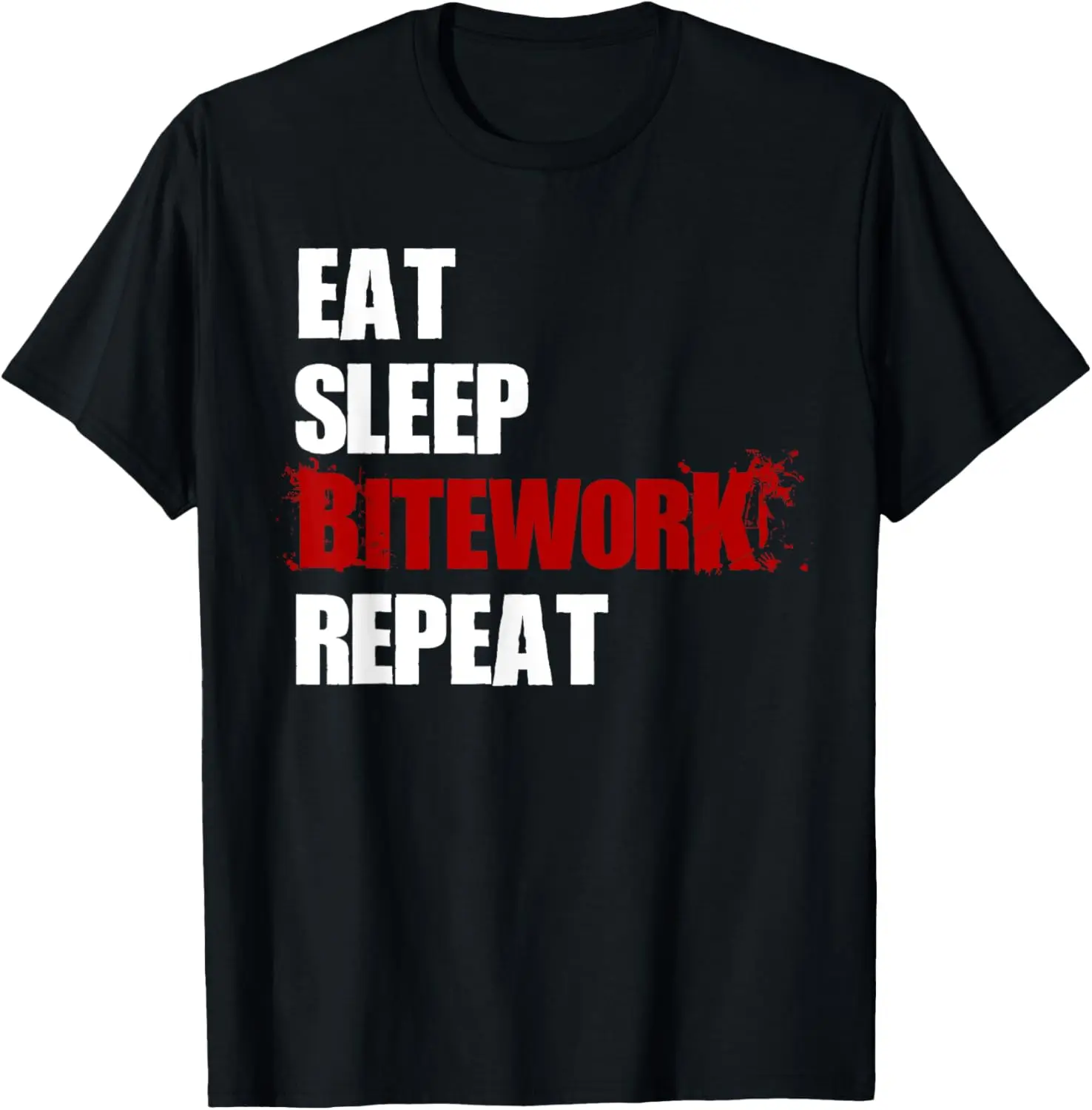 Футболка Eat Sleep Bitework Повторите бельгийскую футболку с немецкой овчаркой малинуа