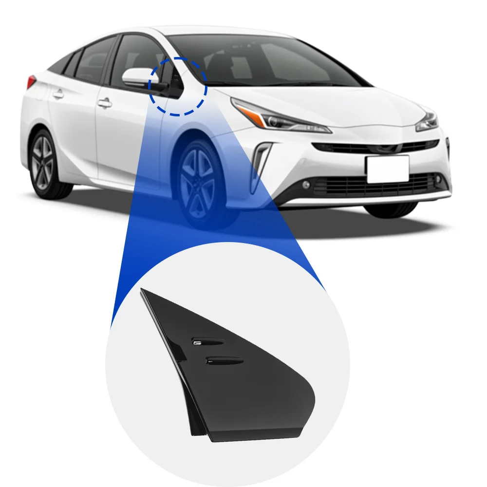 Треугольная накладка бокового зеркала, молдинг, угловая панель, левая/правая передняя верхняя часть для Toyota Prius 2016, 2017, 2018, 2019, 2020 6011847030