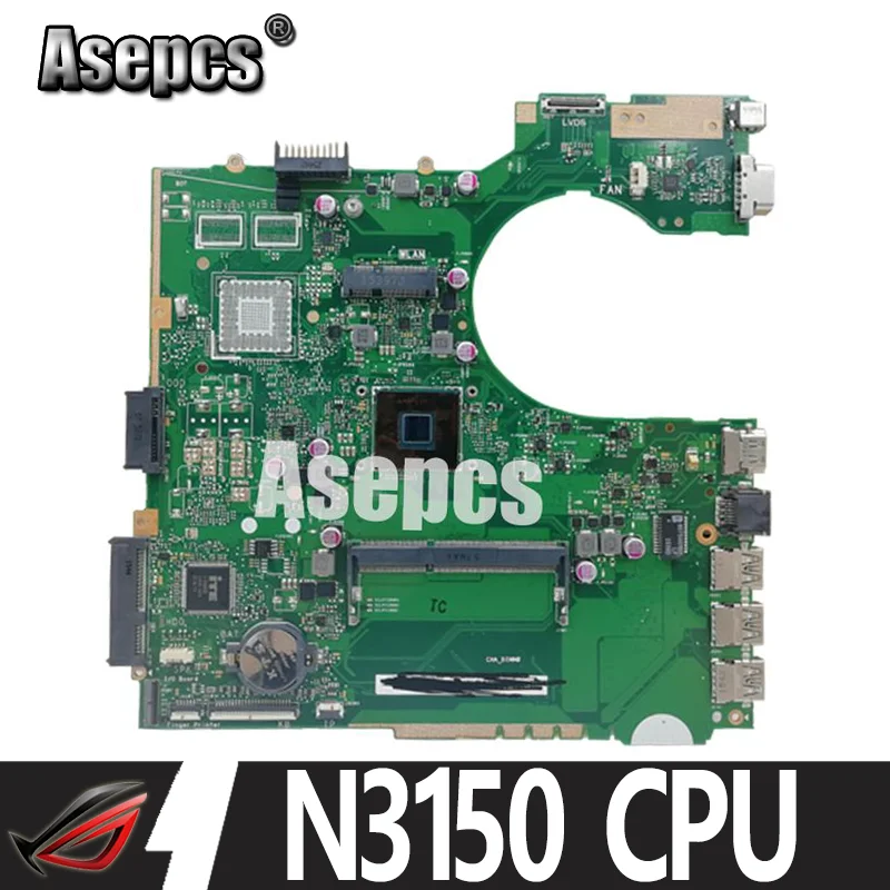 

Asepcs P452SA MB._ N3150 CPU 4 ядра P452SA материнская плата для ноутбука For Asus P452S P452SJ P452SA материнская плата 100% Teste OK