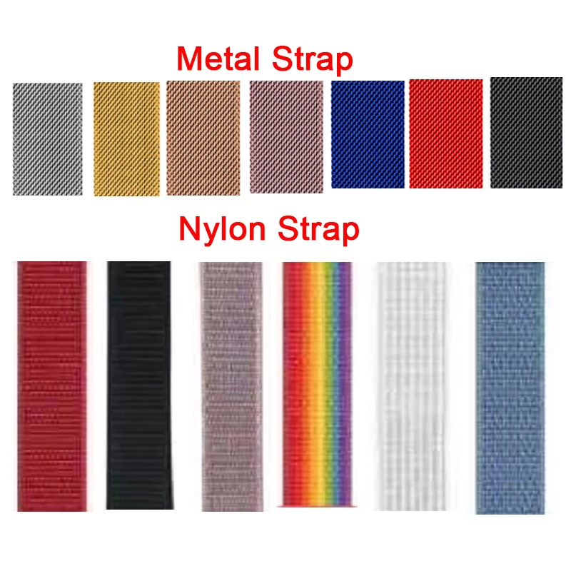 

The Bracelet Straps Nylon Metal Watch 7 Wrist Band For IWO Smart Watch Series