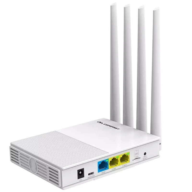 

2022 New COMFAST E3 4G LTE 2.4GHz WiFi Router 4 Antennas SIM Card WAN LAN Wireless Coverage Network Extender US Plug