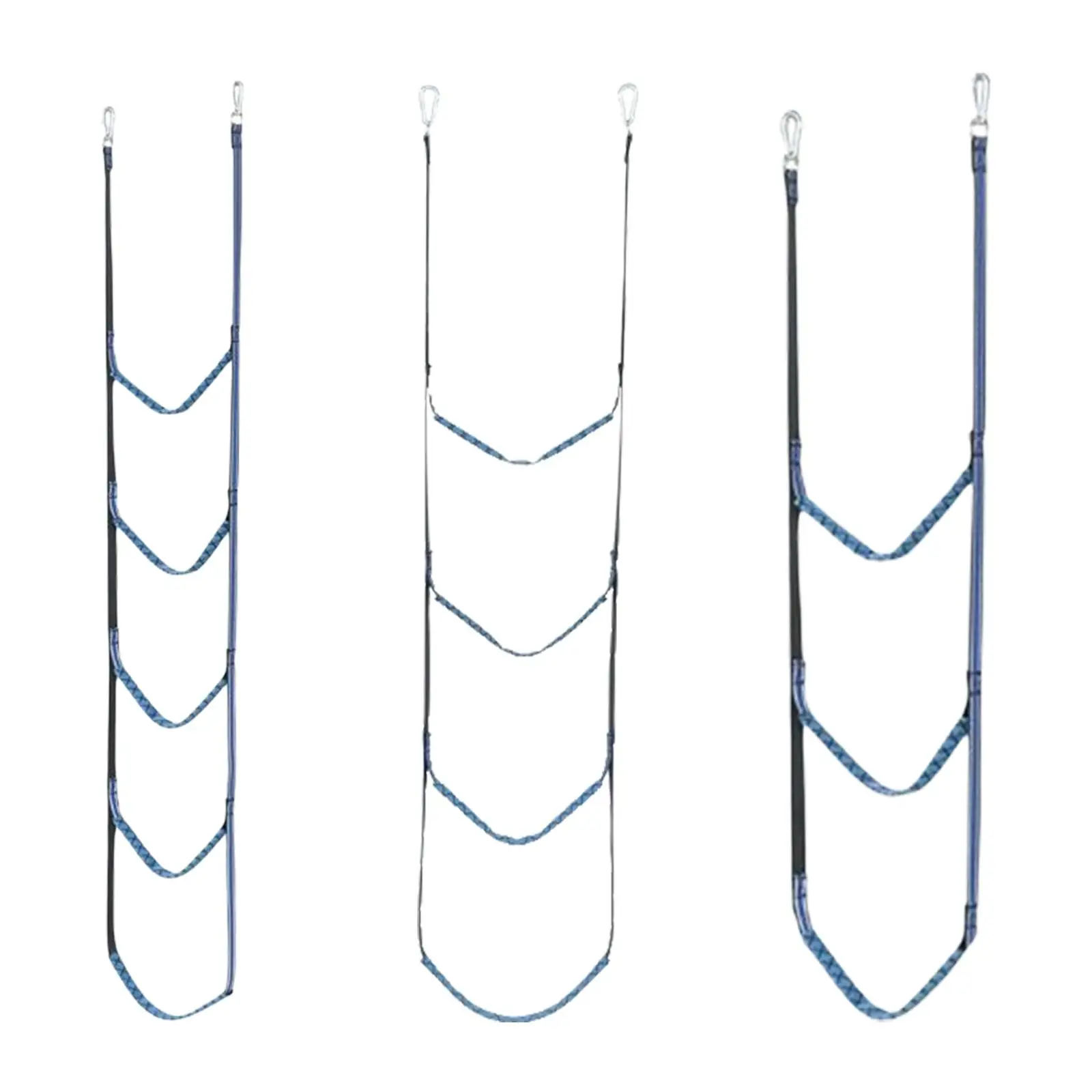 

Nylon Inflatable Boat Rib Boarding Ladder with Hooks Swim Rope Ladder Portable for Wakeboard Kayaking Kayak Dinghy Canoeing