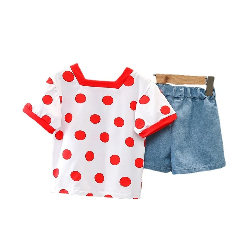 

New Summer Baby Clothes Suit Children Girls Cute Fashion Cotton T-Shirt Shorts 2Pcs/Sets Toddler Casual Costume Kids Sportswear