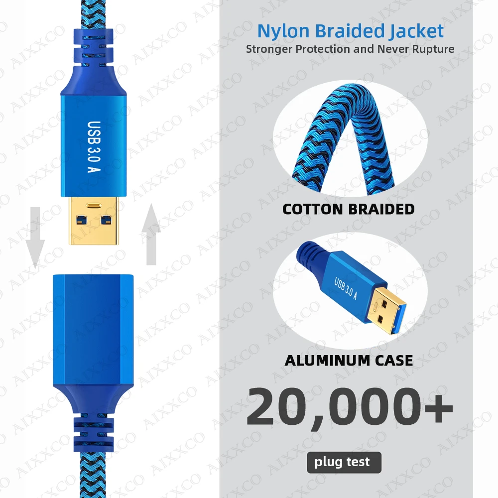Удлинительный кабель USB-кабель для Smart Laptop PC TV Xbox One SSD USB 3.0 2.0