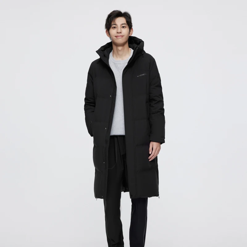 BOSIDENG X-long мужской пуховик с капюшоном утепленные пуховики градиентные синие B20145117