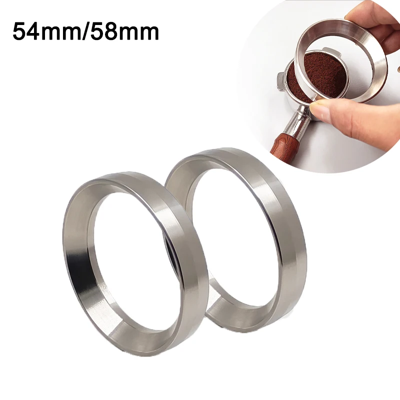 

54/58 мм кольцо для кофейного порошка из нержавеющей стали, внешняя кассета, магнитное кольцо для порошка, антилетающий порошок, коллектор коф...