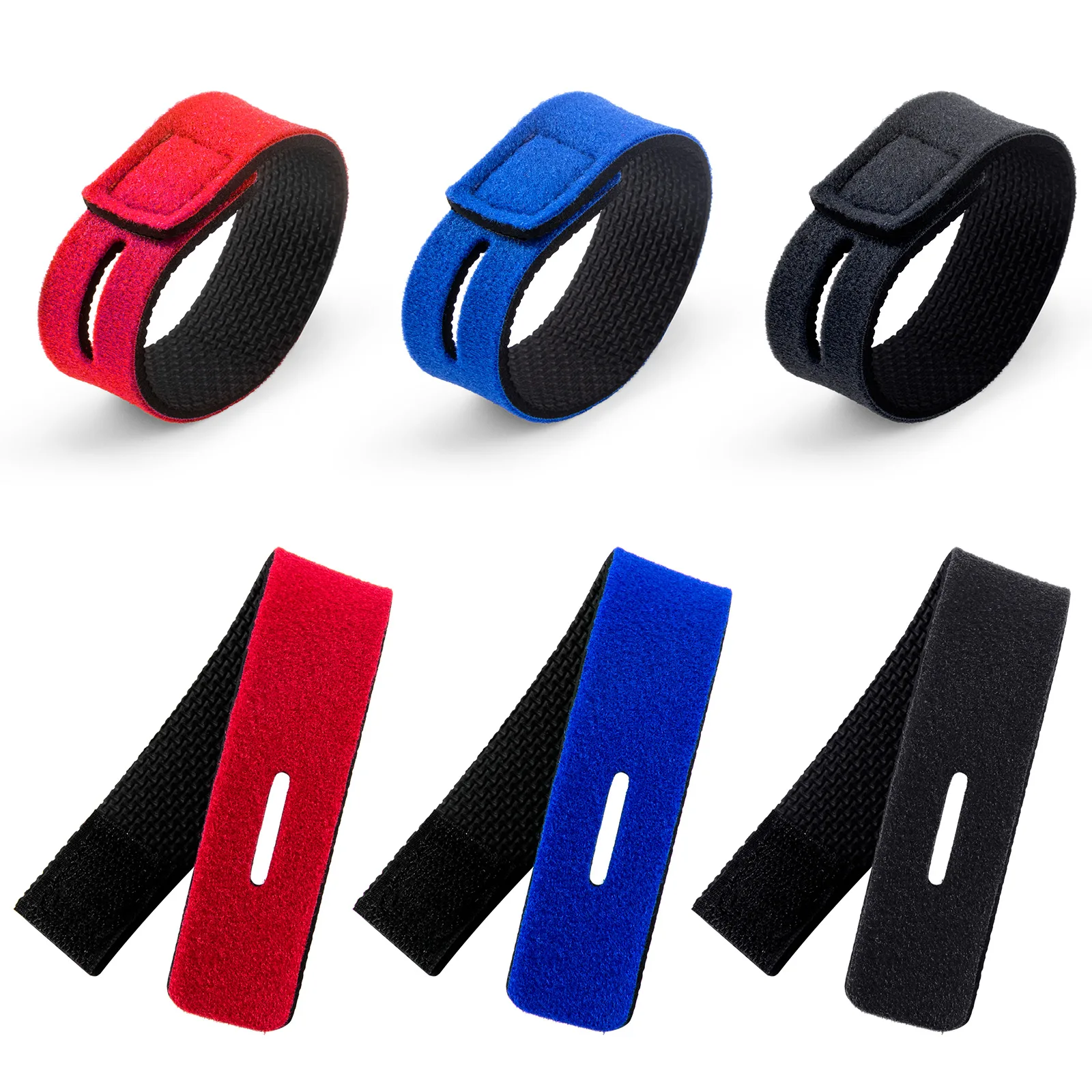 12 шт. держатель для удочки эластичные ремни регулируемый неопреновый галстук