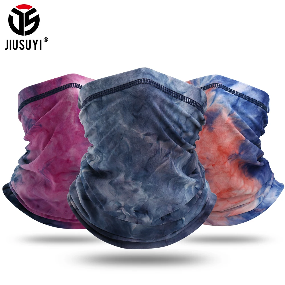 

Winter Thermal Bandana Neck Warmer Gaiter Printed Ski Cold Weather Tube Scarf Windproof Half Face Mask Magic Headband Men Women