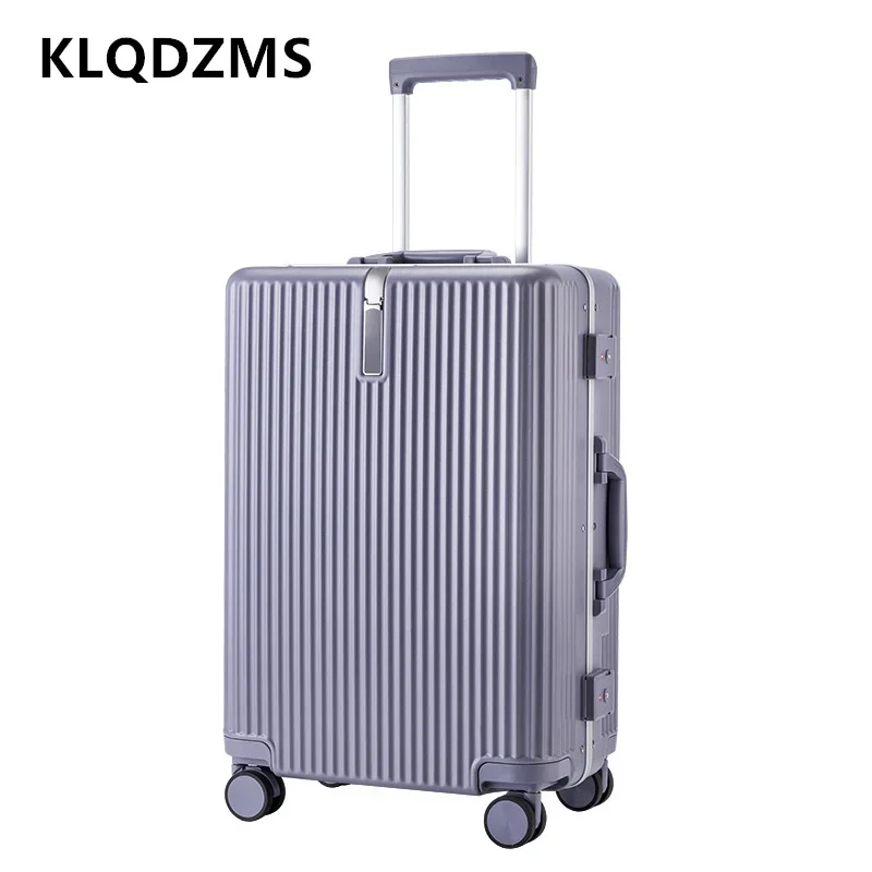 KLQDZMS 18 Inch Luggage High Quality Men's 20" Boarding Box Women's 26" Trolley Case 22" 24 Suitcase with Wheels