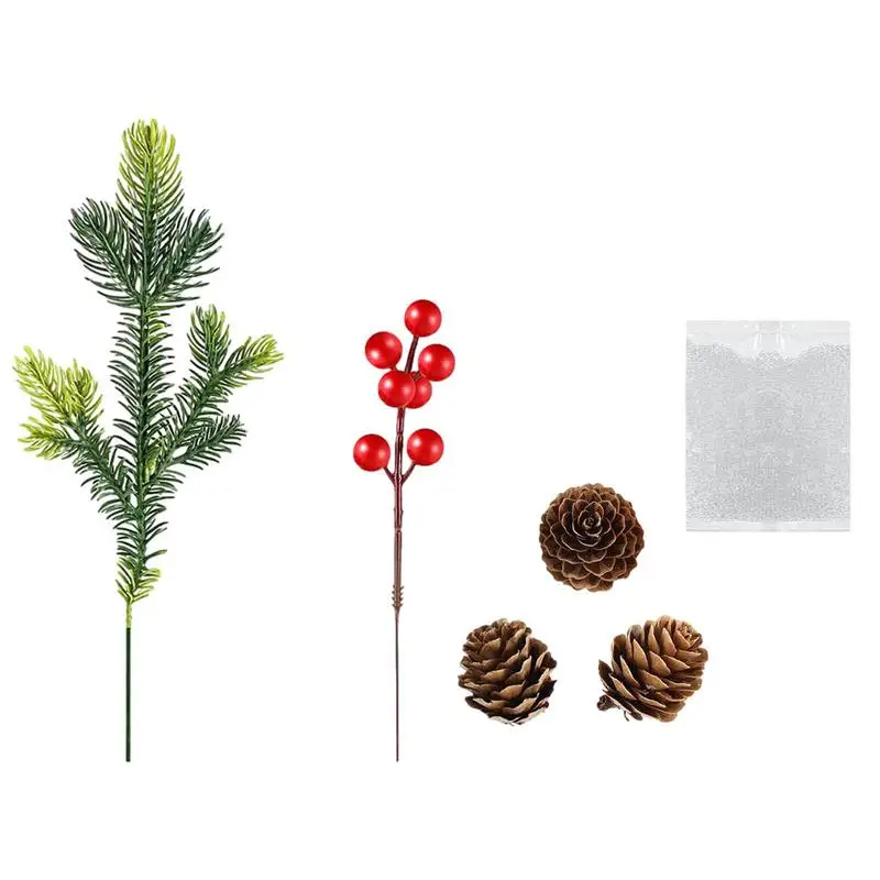 

Christmas Vase Filler Christmas Floating Decor For Centerpieces 5Pcs Christmas Berry Floating Candle Vase Filler Holiday Home