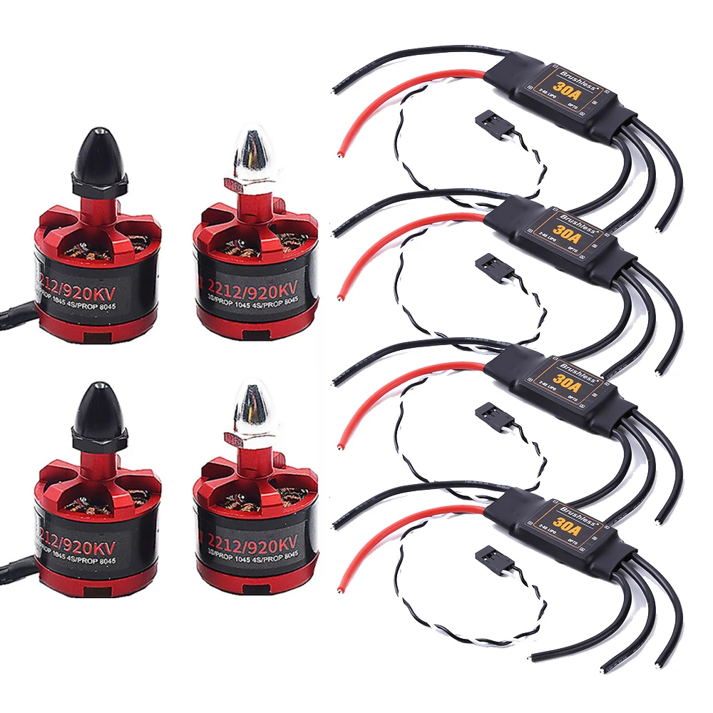 

30A ESC OPTO 2-6S Brushless ESC Electronic Speed Controller + 2212 920kv Motor 2-4s For F450 F550 S500 RC Helicopter Quadcopter