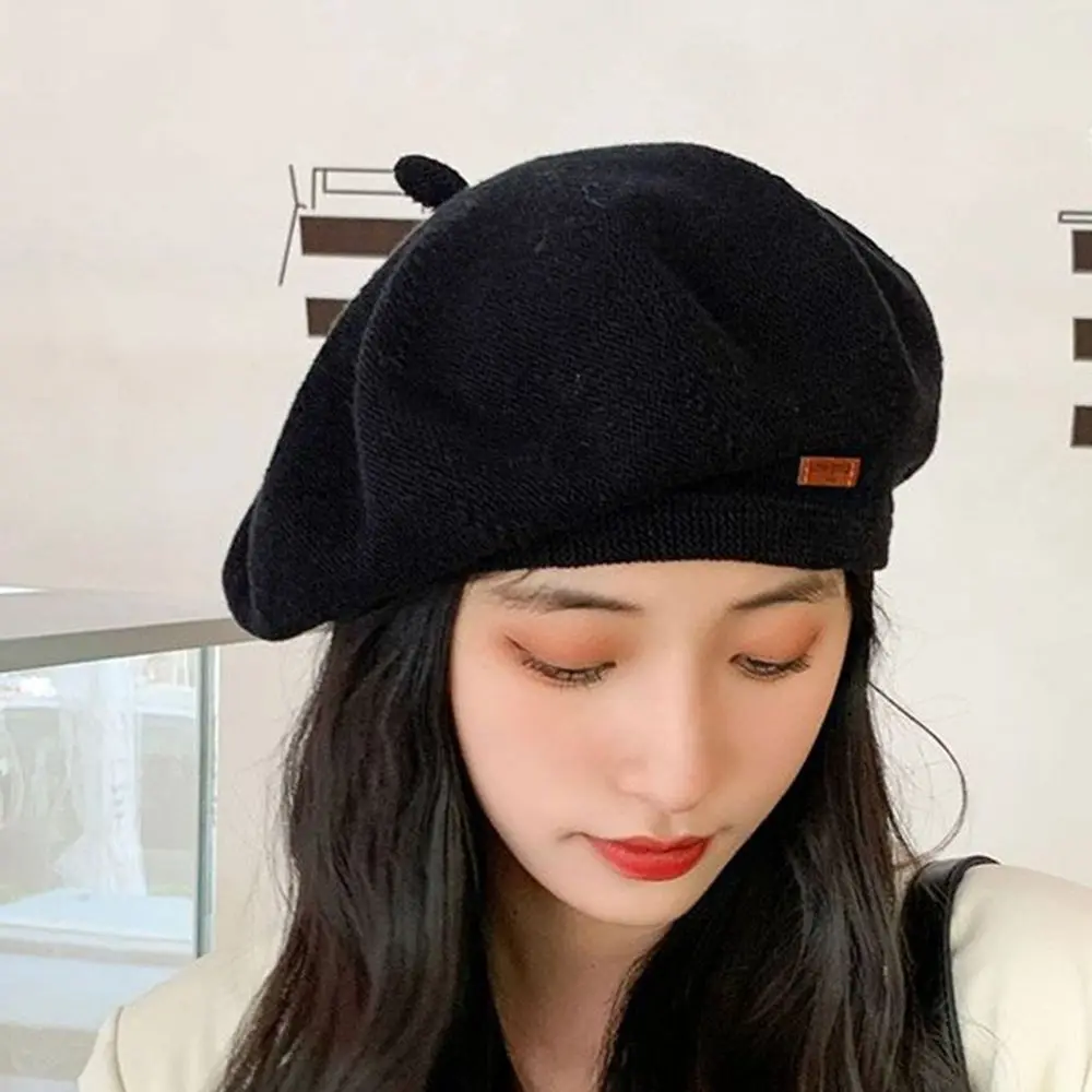 

Берет художника во французском стиле для мужчин и женщин, корейский берет с вышивкой надписью, для путешествий, Осень-зима