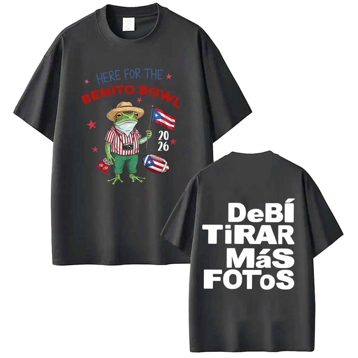 Фото Футболка с принтом Rapper Bad Bunny Debi Tirar Mas Fotos DTMF, модная футболка для мужчин и женщин, хлопковая, свободного кроя, повседневная, эстетичная, трендовая №4