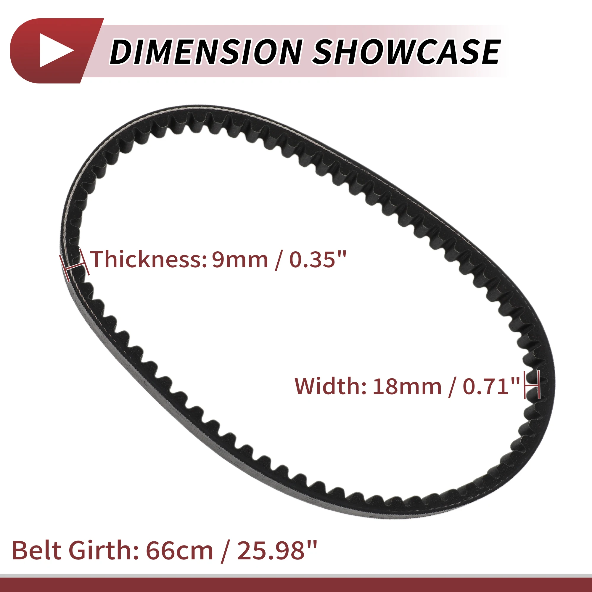 Приводной ремень Motoforti для 2-тактных двигателей Honda 50cc V-ремень No 23100GR1003