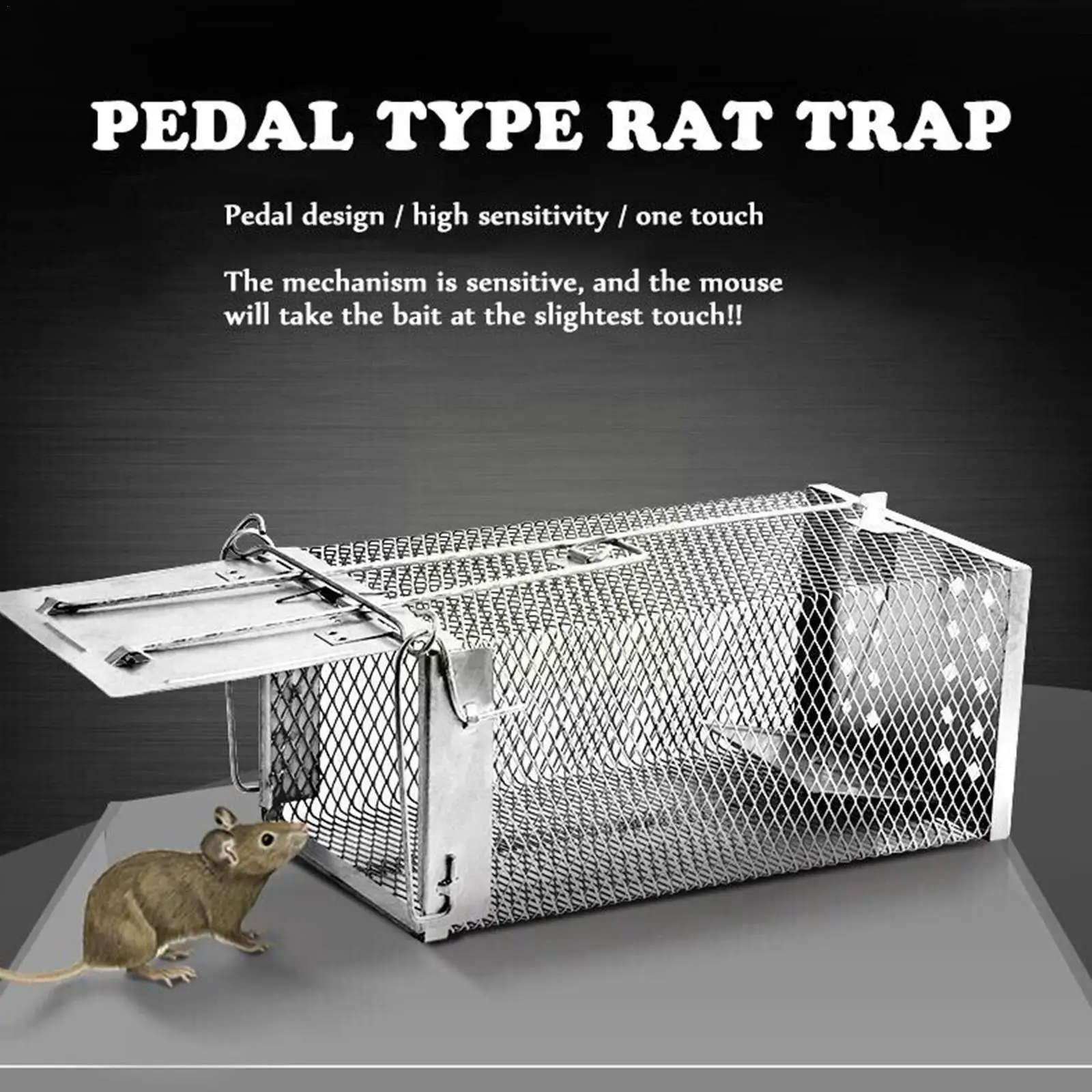 

Ловушка для мышей T7L9 многоразовая, металлическая, для грызунов, крыс, уловитель грызунов, домашние и уличные гаджеты, товары для сада
