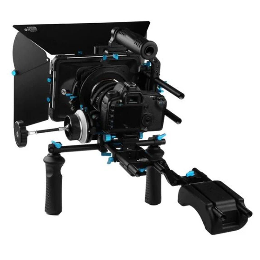 Fotga DSLR следящая фокусировка 15 мм стержневая направляющая Матовая коробка Ручка