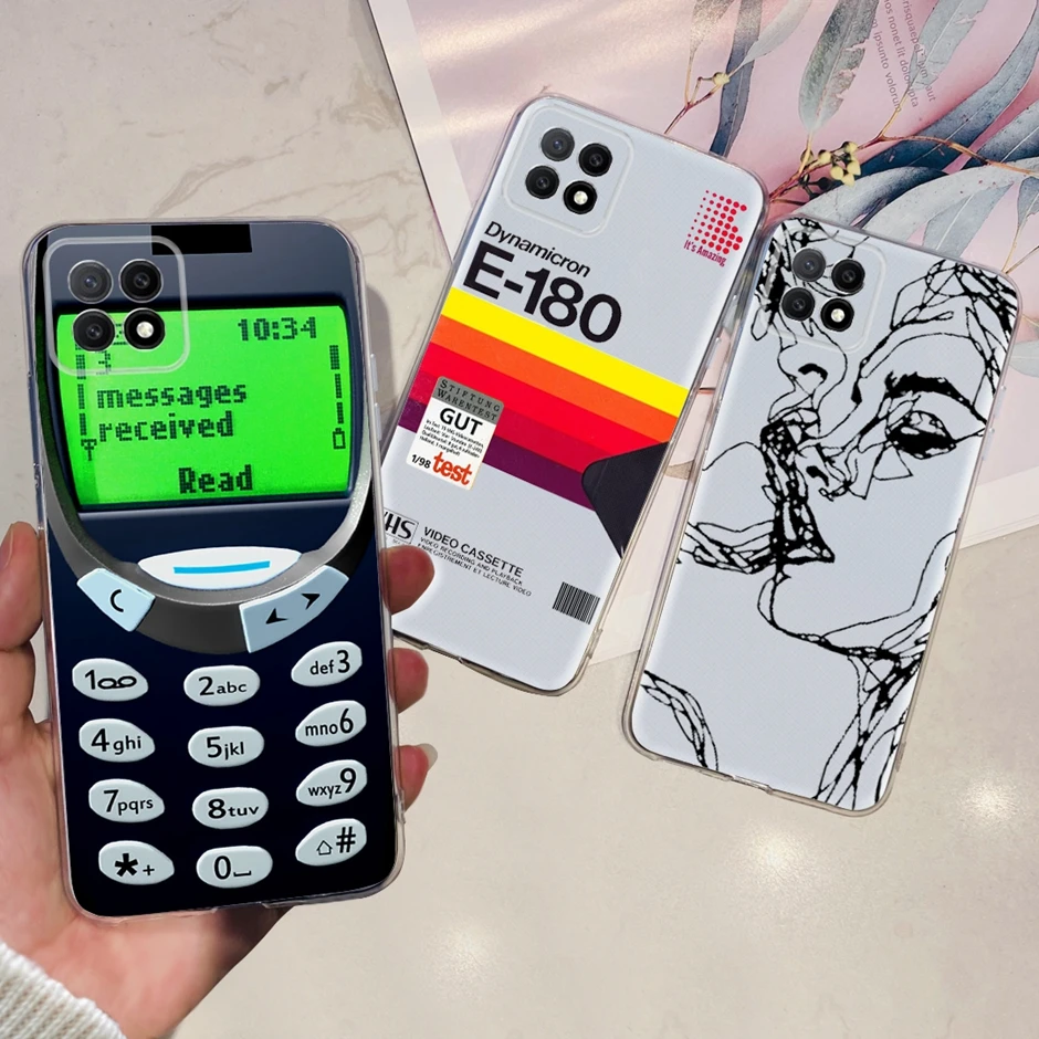 Чехол с цветочным рисунком для OPPO A72 чехол телефона Прозрачный бампер из ТПУ A53 A73 A