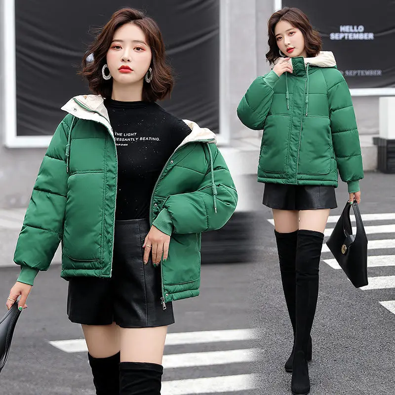 Winter Warm Coat Women Jackets Thick Outwear Jacket Parkas for Woman Casual Hooded Fashion 2024 New Winter Jackets Pockets S43
