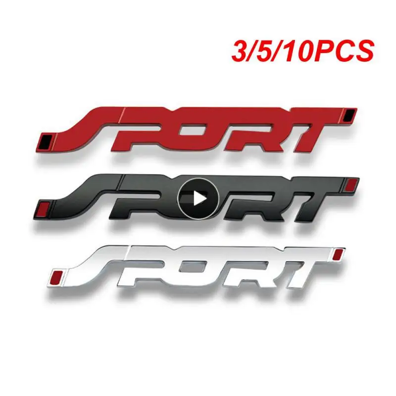 

3/5/10PCS Not Damaging The Car Paint Metal Sports Logo High Quality Modified Logo Resistant To High Temperatures