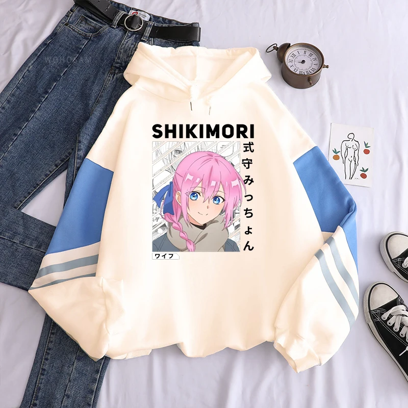 Толстовки Kawaii Shikimori's Not Just a Cutie из аниме уличная одежда в стиле эстетических