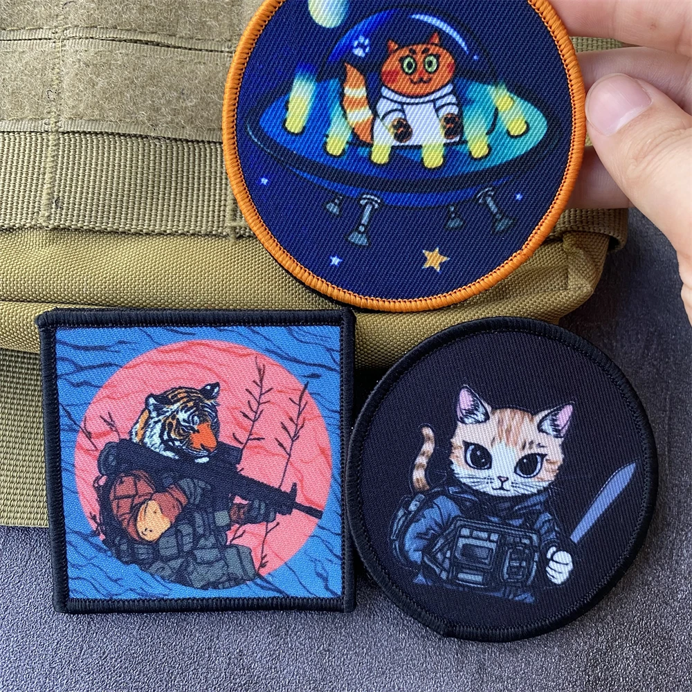 Тактический значок тигровый солдат нашивка военный замок Сибирского