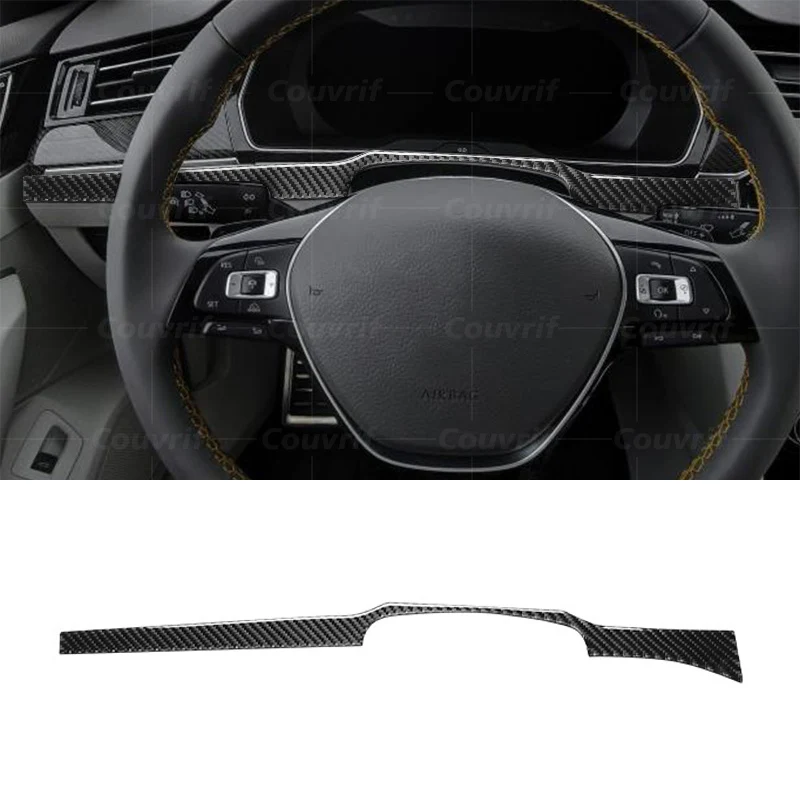 

Carbon Fiber Car Cover Main Driving Speed Instrument Panel Decorative Sticker Decal For VW Magotan B8 CC 2017-2021 Accessories