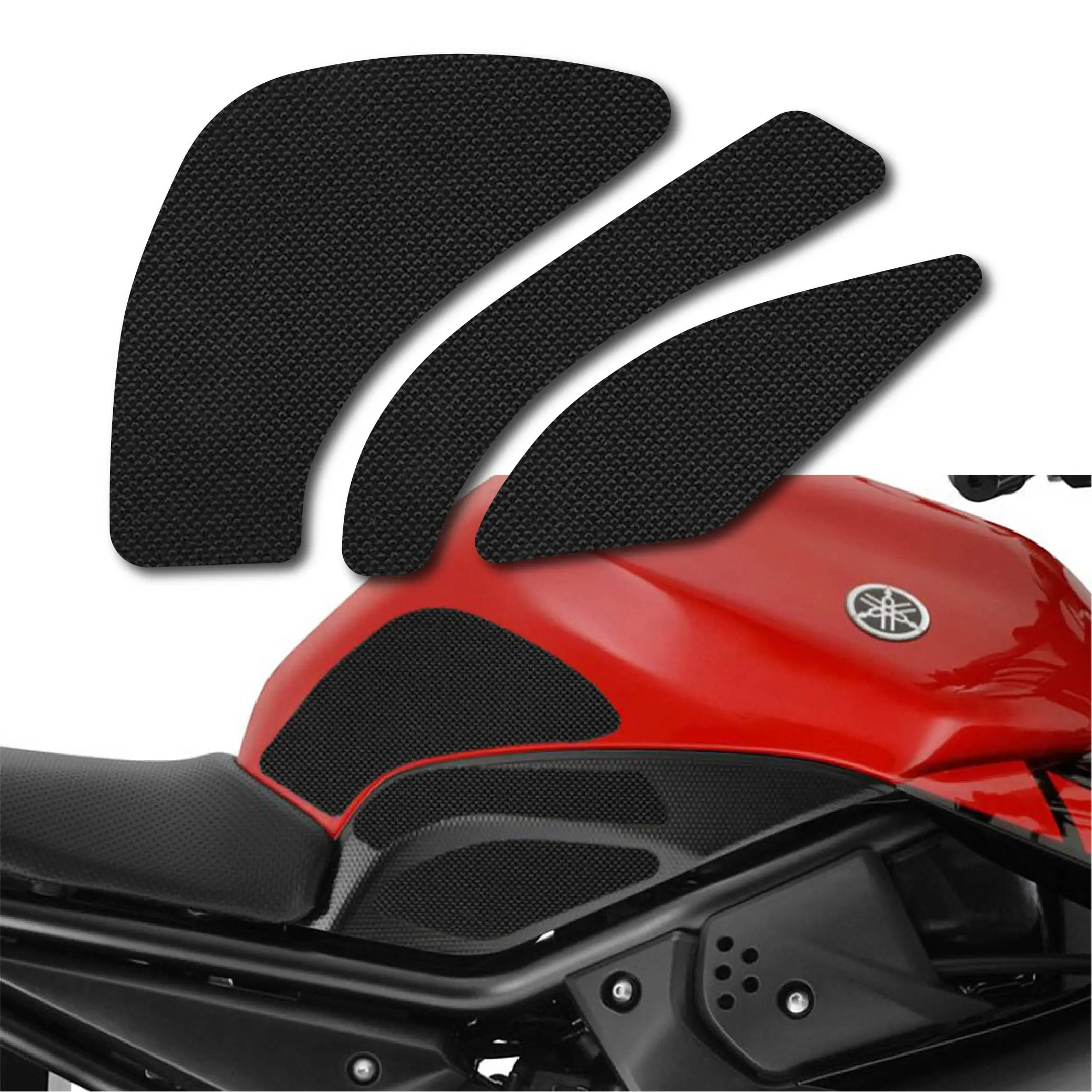 

For YAMAHA XJ6 2010-2016 3M Self Adhesive Silicone Non-SlipTank Pads Traction Grips 3D Rubber