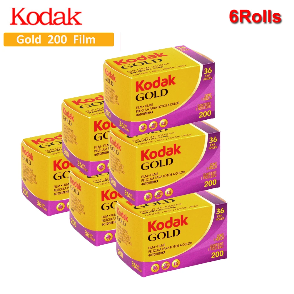

6Rolls KODAK GOLD 200 Color Negative Film 35mm Roll Film 36 Exposure per Roll Fit For M35 / M38 / Ultra F9 Camera