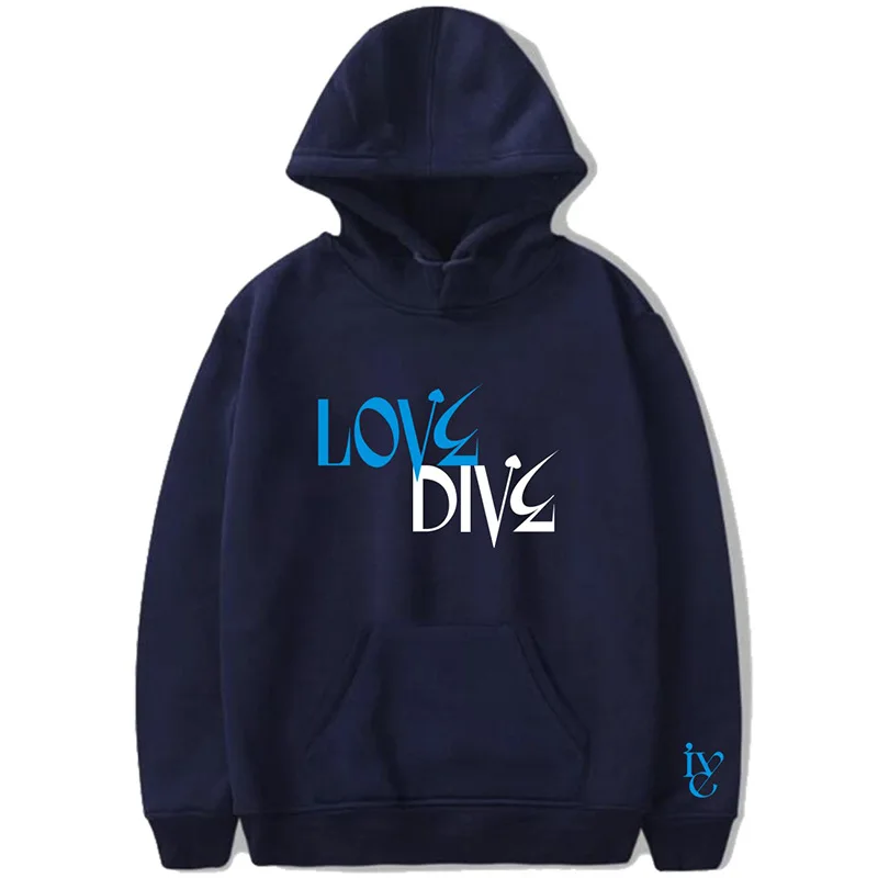 

IVE 아이브 Girl Group Hoodies Sweatshirts LOVE DIVE Album Jang Won Young LIZ REI GAEUL An YuJin LEESEO Hooded Pullovers