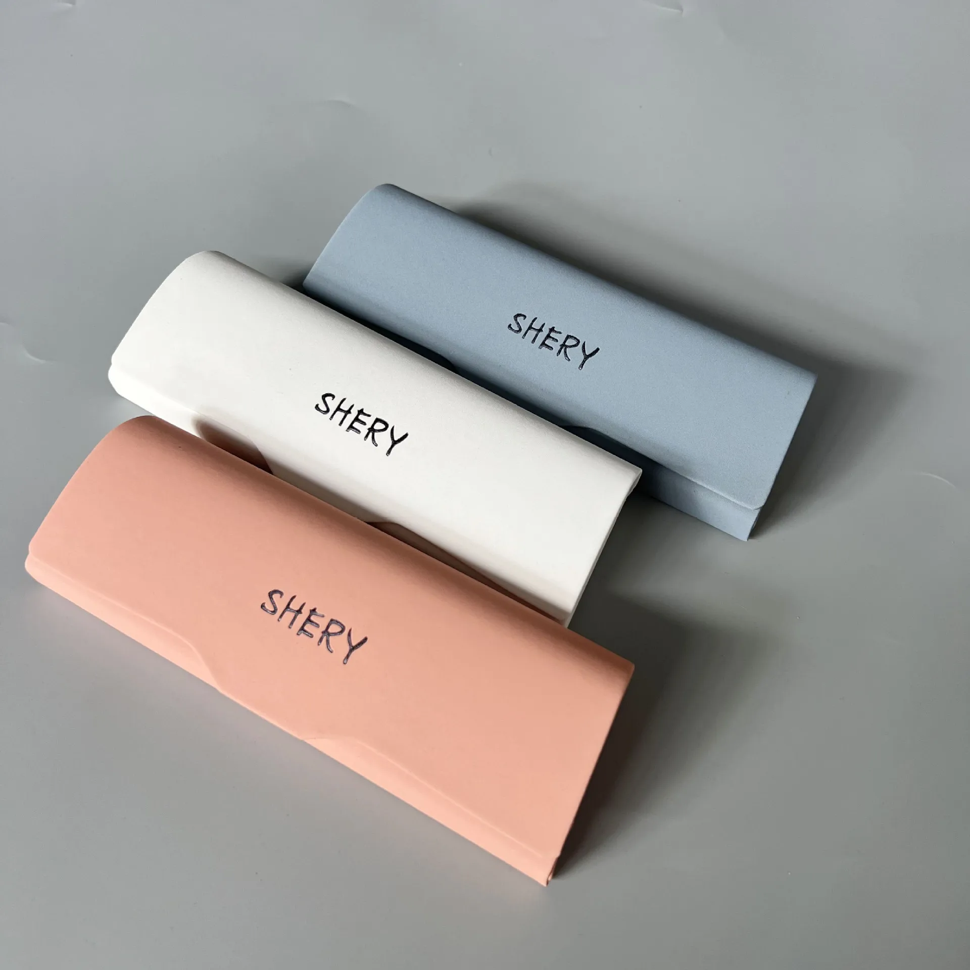 

Compression PU Leather Myopia Glasses Case Box Optical Myopia Rhombus Magnetic Closed Sunglasses Box Storage Eyewear Protection