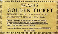 tin sign willy wonka golden ticket charlie chocolate factory that await you metal sign 8x12 inch metal wall decor