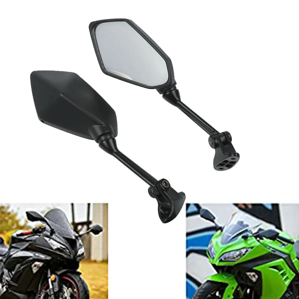 Левые и правые зеркала заднего вида для kawasaki ZX6R ZX-6R ZX600R 2009 2010 2011 2012 аксессуары