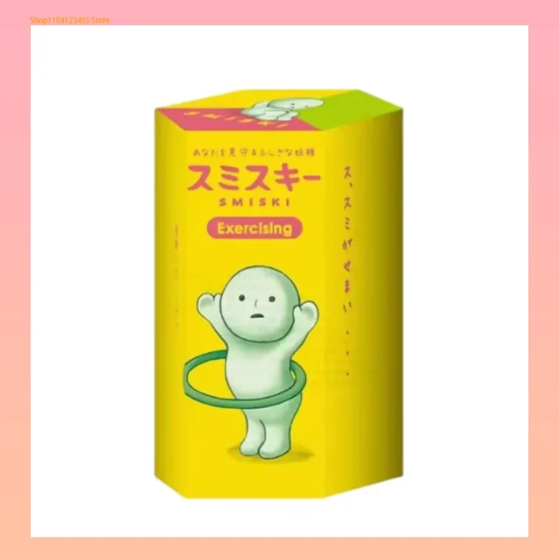 Smiski фигурка серебристо-зеленая слепая коробка