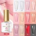 Полупрозрачный желеобразный гель для ногтей BORN PRETTY 7 мл розовый желтый фиолетовый УФ-гель удаляемый замачиванием молочный желеобразный гель