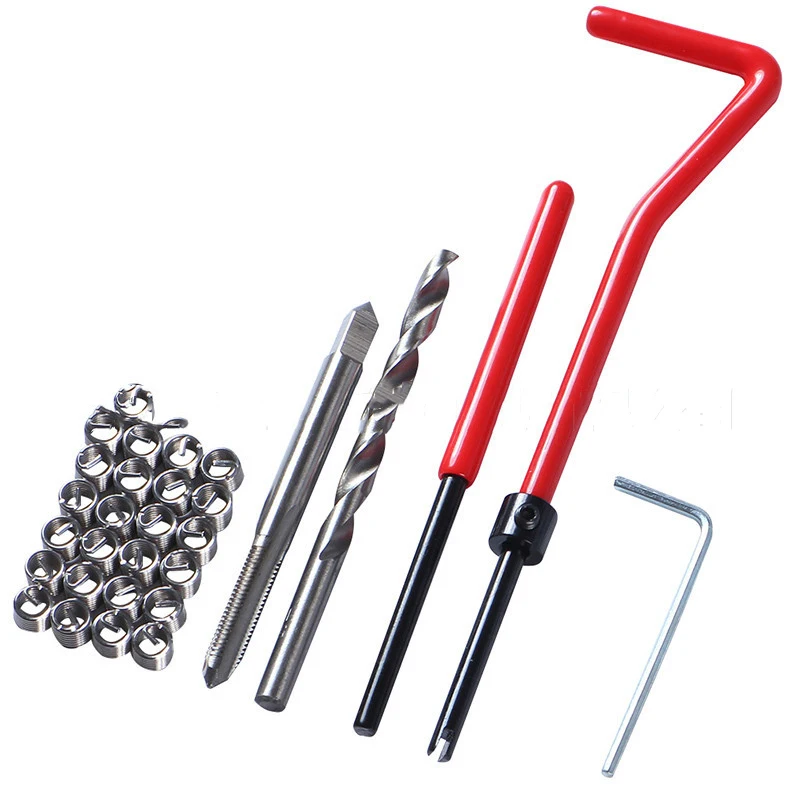 

Coil Drill Tool Metric Thread Repair Insert Kit M5/M6/M8 For Car Repair Tools Coarse Crowbar